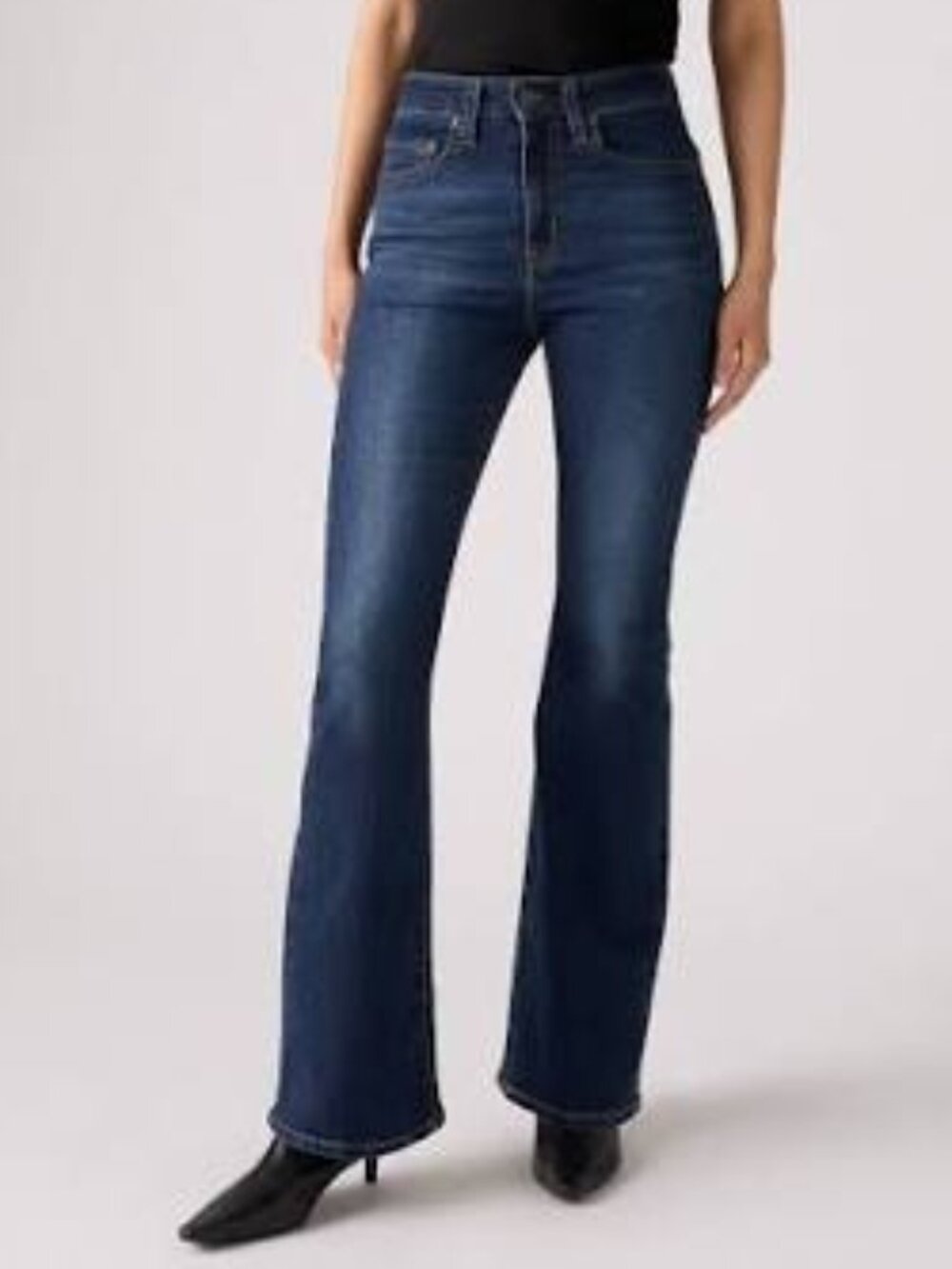 Levi High-Rise Flare Women's Jeans - Dark Wash size 30 x 32